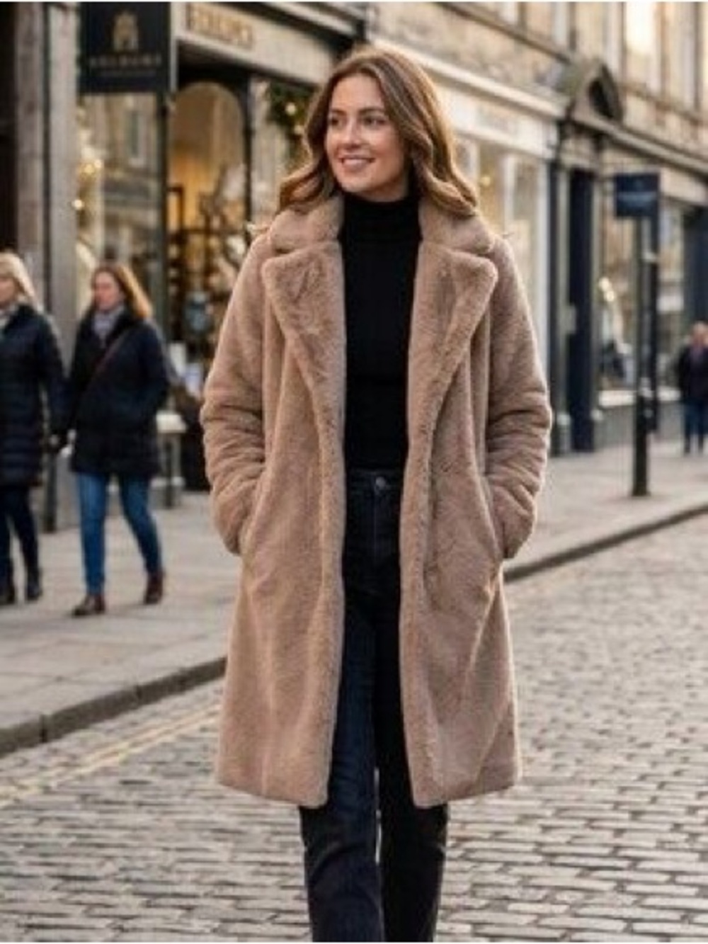 Stoosh Brand Faux Fur Coat